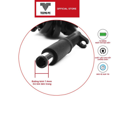Sạc Tương Thích Cho Laptop Dell Inspiron 13Z N311Z 14Z N411Z M411R Adapter 19.5V-3.34A - Hàng Nhập Khẩu New Seal TEEMO PC TEAC595