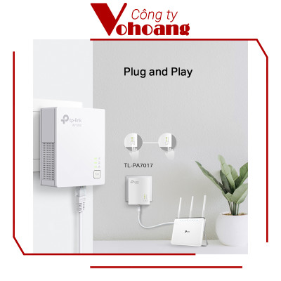 Bộ Chuyển Đổi Internet Qua Đường Dây Điện TP-Link PA7017 KIT Tốc Độ Cao Gigabit AV1000 - Hàng Chính Hãng