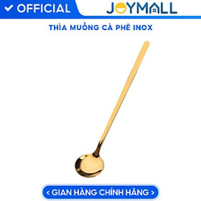 Thìa muỗng cà phê inox thép không gỉ 17cm hai màu vàng bạc sang trọng, tinh tế - JoyMall