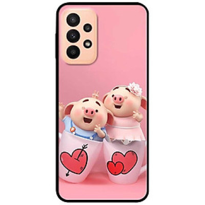 Ốp lưng dành cho Samsung A13 4G mẫu Hai Chú Heo Ly Cặp