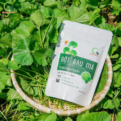 [CHÍNH HÃNG] Bột Rau Má Sấy Lạnh Nguyên Chất Gói 100gr  - Mát gan, detox, giảm mụn, giảm cân, giải nhiệt cơ thể