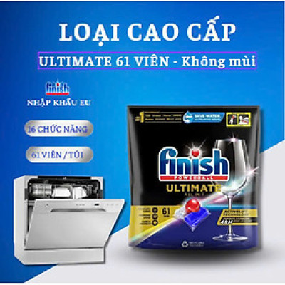 Viên rửa bát Finish Quantum Ultimate 100 viên loại cao cấp nhất nhập khẩu Chính Hãng