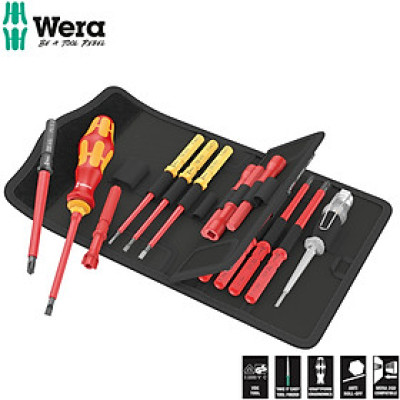 Bộ tua vít cách điện 18 chi tiết Kraftform Kompakt VDE 18 Universal 1 Wera 05006613001