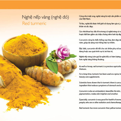 Bột nghệ uống liền 160g Honimore 3 trong 1 -  10 gói Thơm ngon, dễ uống