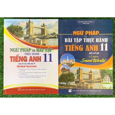 Sách - Combo Ngữ Pháp Và Bài Tập TH Tiếng Anh 11 - Bám Sát SGK Tiếng Anh 11 - Global Success + I-Learn Smart World (HA)