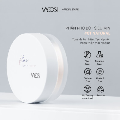 Phấn phủ bột siêu mịn VACOSI FLASO LOOSE POWDER - VP11