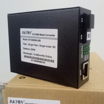 Convector 1 sợi SC đầu B-10/100M- BTON-BT-950SM-25B. Hàng chính hãng