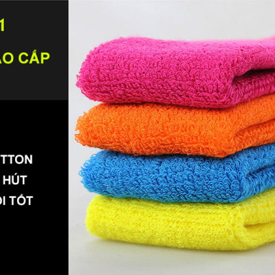 Băng đô băng trán thể thao AOLIKES A-2108 thấm mồ hôi cotton thoáng khí sport sweatband