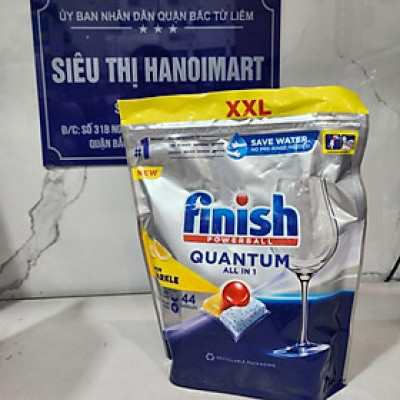 Túi 36 viên rửa chén Finish Quantum Max Dishwasher Tablets Lemon PTT09446 - hương chanh