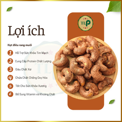 HẠT ĐIỀU RANG MUỐI TÂN LỘC PHÁT - 250G
