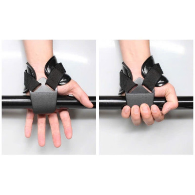 (1 ĐÔI )Quấn Cổ Tay Da Tập Xà Đơn Có Móc,Găng Tay Có Móc Nâng Tạ,móc sắt sơn tỉnh điện bọc đệm Nhám