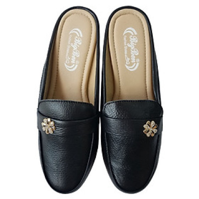 Dép Sục Nữ Da Bò Thật BIGGBEN Cao 5 Phân SBN61