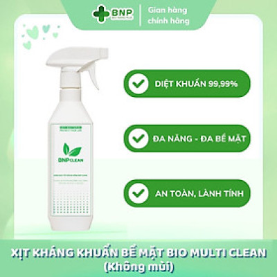 Xịt kháng khuẩn bề mặt Bio Multi Clean (không mùi)