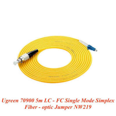 Ugreen UG70900NW219TK 5M LC-FC Màu vàng Cáp nhảy quang Single mode Simplex Fiber - HÀNG CHÍNH HÃNG