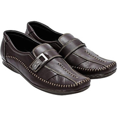 Giày Mọi Nam Huy Hoàng HT7114 - Nâu Đen