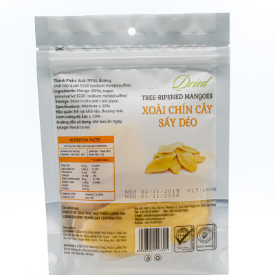 Xoài chín cây sấy dẻo Ohla - 500 gr