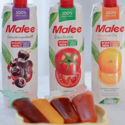 Nước Ép Cherry Và Hỗn Hợp Rau Quả Malee 1L - Nhập Khẩu Thái Lan | Malee 100% Mixed Vegetable and Fruit Juice Cherry 1L