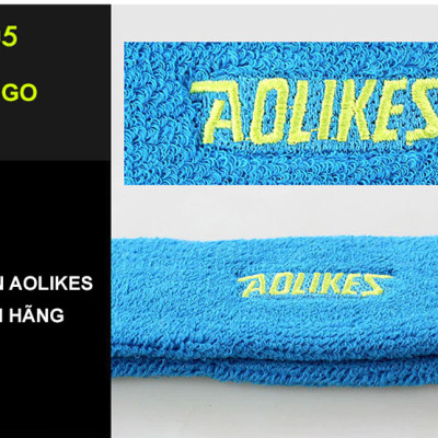 Băng đô băng trán thể thao AOLIKES A-2108 thấm mồ hôi cotton thoáng khí sport sweatband