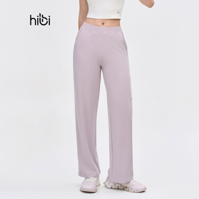 Quần dài ống suông Hibi Sports QD323, chất vải Rib cao cấp, có túi 2 bên