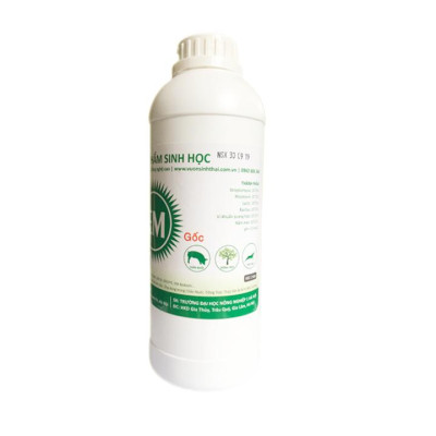 Chế phẩm sinh học EM gốc. Dùng cho Nông Nghiệp Sạch. Men vi sinh Đại Học Nông Nghiệp 1 Hà Nội. Chứa hàng tỷ bào tử hữu hiệu. Từ 1 lít EM gốc sản xuất ra 40 lít EM thứ cấp