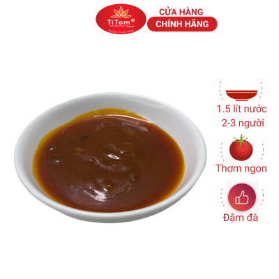 Xốt bún riêu Titom gói 70g gia vị bún riêu hoàn chỉnh dùng nấu nước lèo bún riêu