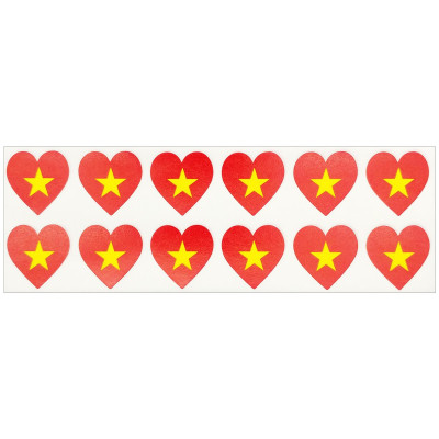 Bộ 5 Sticker Hình Lá Cờ Việt Nam - HFP 3