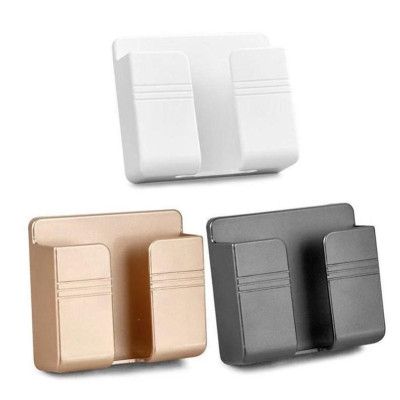 Combo 6 cái Giá đỡ dán tường treo remote , kệ treo sạc điện thoại (10x8,5cm), nhựa ABS cao cấp Kitchen