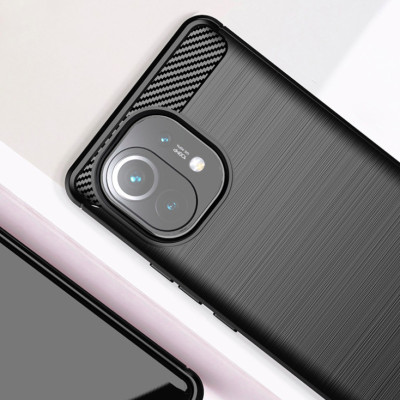 Ốp lưng chống sốc Vân Sợi Carbon cho Xiaomi Mi 11 hàng nhập khẩu