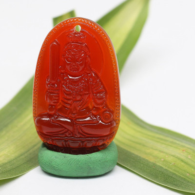 Mặt Dây Chuyền Bất Động Minh Vương Đá Mã Não Đỏ Ngọc Quý Gemstones BDMVMND