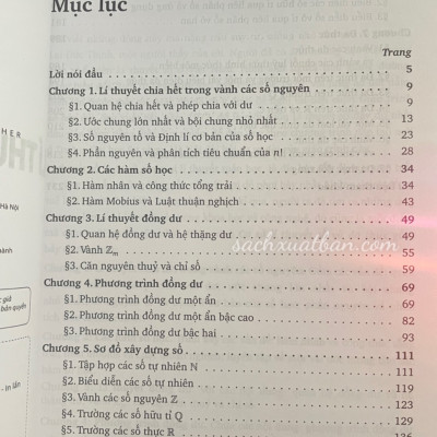 Sách Cơ sở Lí thuyết số và Đa thức
