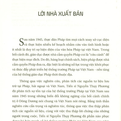 Trường Pháp Ở Việt Nam 1945-1975: Từ Sứ Mệnh Khai Hóa Đến Ngoại Giao Văn Hóa