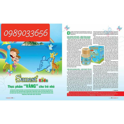 Hộp 6 yến sanest trẻ em 62 ml*6-26%