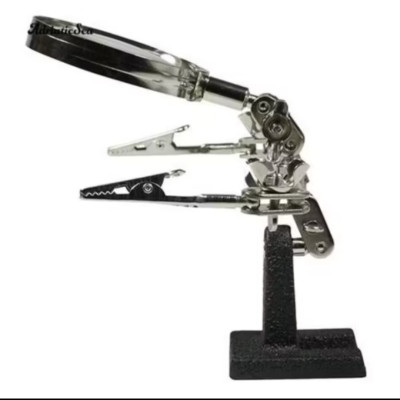 BỘ GIÁ KẸP HÀN LINH KIỆN ĐIỆN TỬ CÓ KÍNH LÚP CAO CẤP