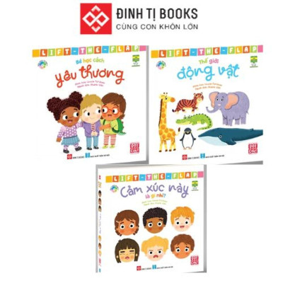 Sách - Tương Tác - Lift The Flap - 3 Chủ Đề Giúp Trẻ Tăng Từ Vựng Và Học Ngoại Ngữ Hiệu Quả - Đinh Tị Books