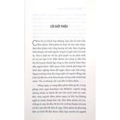 Thương Lượng Không Nhân Nhượng