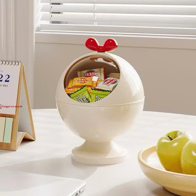 Hộp Đựng Phụ Kiện Để Bàn Nơ Đỏ Đa Năng - Decor Xinh Xắn Cho Không Gian - HÀNG CHÍNH HÃNG MINIIN