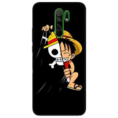 Ốp lưng dành cho Xiaomi Redmi 9 mẫu Mũ Rơm Nền Đen