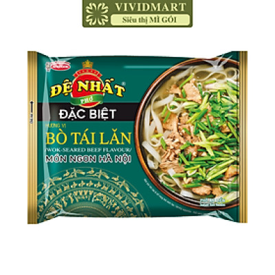 ACECOOK - Đệ Nhất phở đặc biệt Bò tái lăn, phở Đệ Nhất đặc biệt Bò tái lăn, phở bò tái lăn Đệ Nhất (68g/gói)