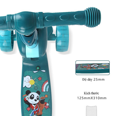 Xe Trượt Scooter Trẻ Em Có Ghế Gấp Gọn 3 Bánh Phát Sáng, Có Nhạc Và Đèn Báo, Dành Cho Bé Từ 2-12 Tuổi