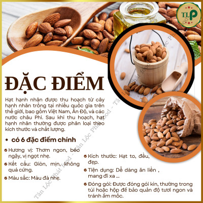  HẠT HẠNH NHÂN CAO CẤP TÂN LỘC PHÁT - HŨ 250G