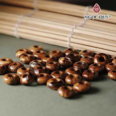 5 cái charm đá bánh xe xỏ vòng size 10x4mm - Ngọc Quý Gemstones