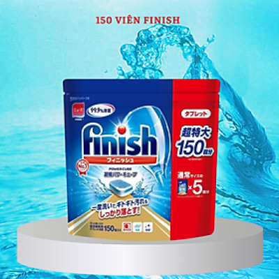 Nước bóng 800ml + 60 Viên rửa bát finish quantum max 14 in 1