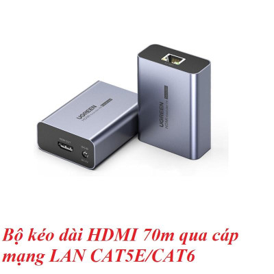 Ugreen 20519 1080@60Hz 70m Thiết bị kéo dài HDMI qua cáp mạng Cat5e/6 Ugreen CM455 - Hàng Chính Hãng