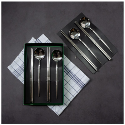 Bộ muỗng đũa INOX cao cấp 8 món DCS-01