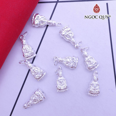 Charm bạc Quan Âm lớn treo - Ngọc Quý Gemstones