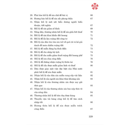 Bàn về nạn hối lộ và đức thanh liêm của người làm quan (bản 2023)