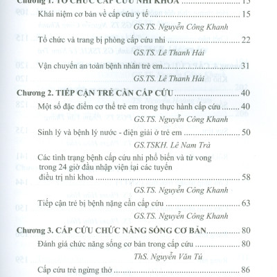 Thực Hành Cấp Cứu Nhi Khoa (Tái bản lần thứ hai, có sửa chữa và bổ sung) - GS.TS. Nguyễn Công Khanh, GS.TSKH, Lê Nam Trà đồng chủ biên