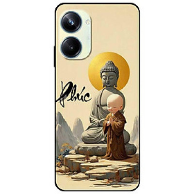 Ốp lưng cho Oppo Realme 10 - C11 2021 - C65 4G - C67 - C20 - Poco X6 5G - Chú Tiểu Phúc Nâu - Hàng Chính Hãng