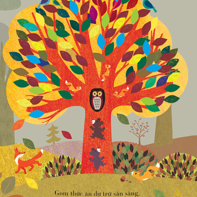 Sách tranh song ngữ Mùa đến,mùa đi - Cây - ehomebooks - Cho trẻ từ 0-6 tuổi