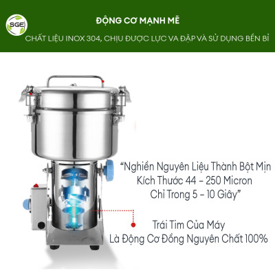 Máy xay bột mịn PG150. Xay thành bột mịn trong nháy mắt. Hàng chính hãng Thái Lan